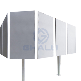 Panneaux simples en aluminium pour façade murale
